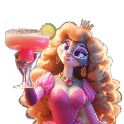 crown, vaporwave, concept art, cartoon transparent PNG cut-out