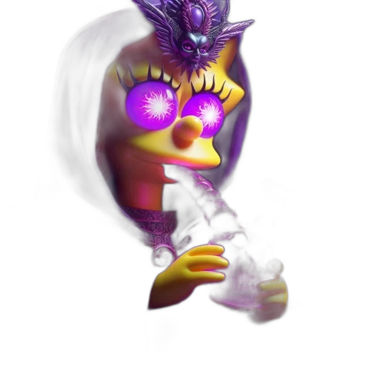 mask, staff, weapon, creature transparent PNG cut-out