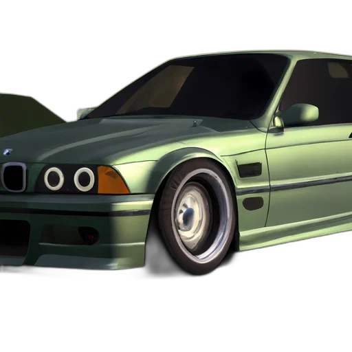 car, weapon, photorealistic, 3d render transparent PNG cut-out