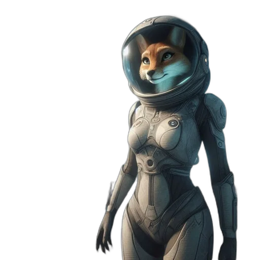robot, concept art, 3d render, comic book art transparent PNG cut-out