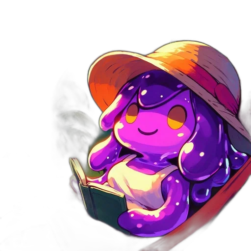 hat, staff, creature, food transparent PNG cut-out