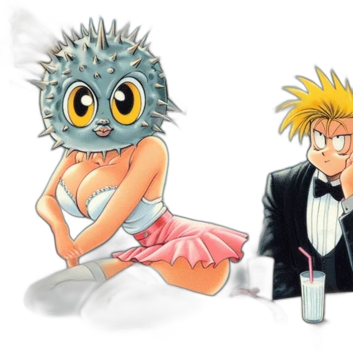 concept art, cartoon, comic book art, watercolor transparent PNG cut-out
