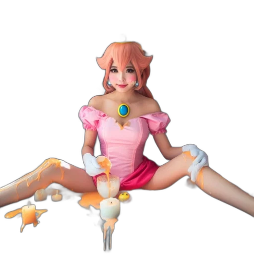 dress, creature, 3d render, concept art transparent PNG cut-out