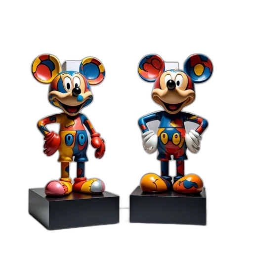 3d render, concept art, pair, mickey transparent PNG cut-out