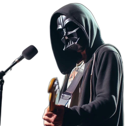 mask, jacket, staff, individual transparent PNG cut-out