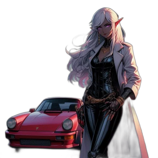jacket, car, dress, weapon transparent PNG cut-out