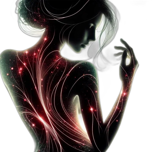 dress, jewelry, mask, fantasy art transparent PNG cut-out