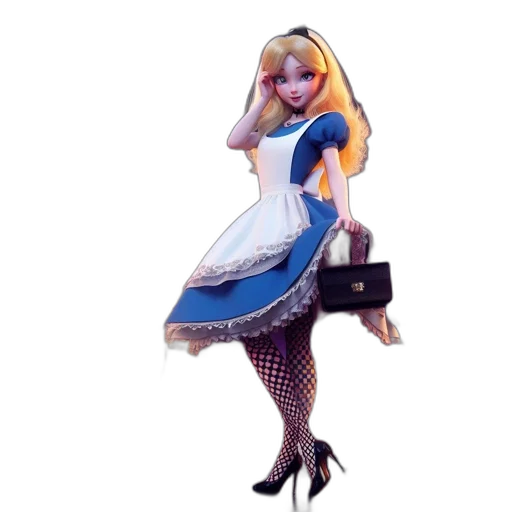 dress, staff, 3d render, concept art transparent PNG cut-out
