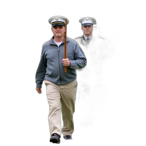 jacket, staff, hat, concept art transparent PNG cut-out