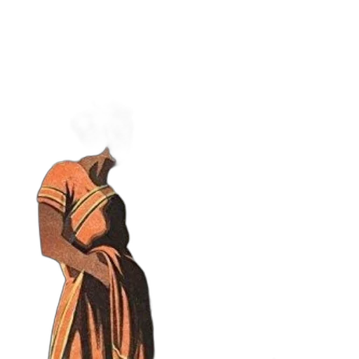 dress, mask, staff, weapon transparent PNG cut-out