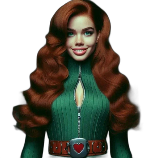 dress, hair, fantasy art, comic book art transparent PNG cut-out