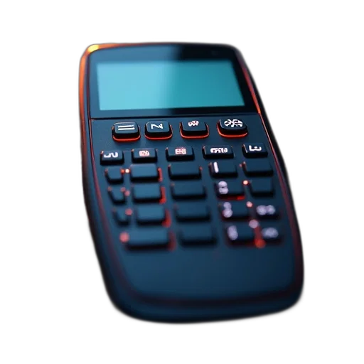 3d render, calculator, app, nexus transparent PNG cut-out