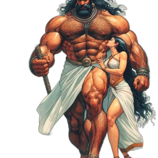 comic book art, concept art, fantasy art, photorealistic transparent PNG cut-out