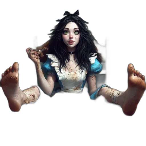 staff, creature, dress, mask transparent PNG cut-out