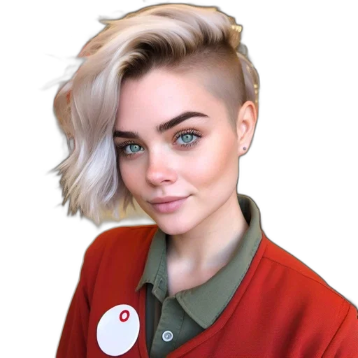jacket, hair, staff, face transparent PNG cut-out
