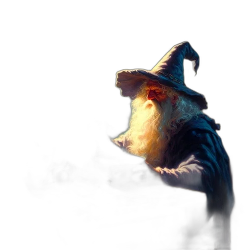 dragon, hat, mask, staff transparent PNG cut-out
