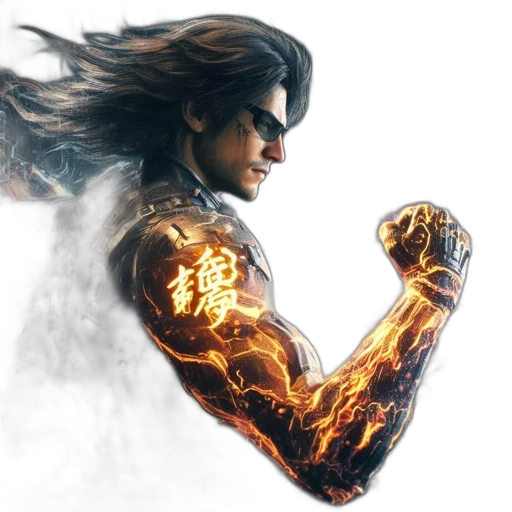 concept art, comic book art, fantasy art, 3d render transparent PNG cut-out