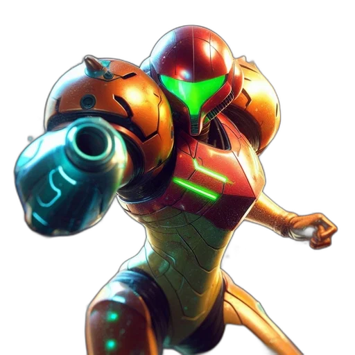 robot, weapon, concept art, 3d render transparent PNG cut-out