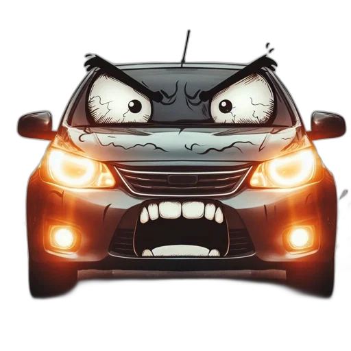 car, face, robot, animal transparent PNG cut-out