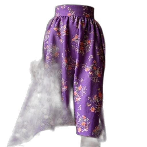 dress, floral, printed, purple transparent PNG cut-out
