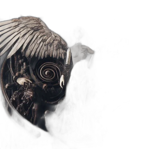 mask, creature, hair, dragon transparent PNG cut-out