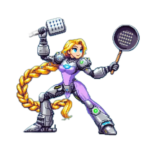 robot, staff, weapon, food transparent PNG cut-out