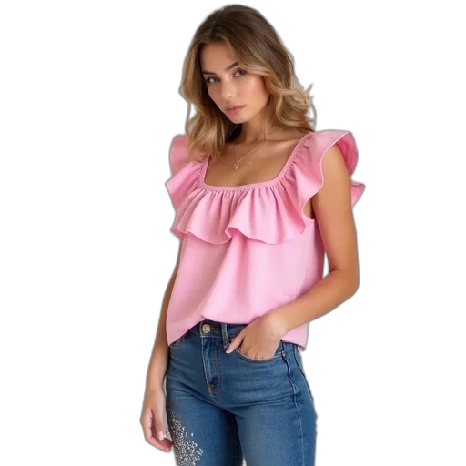dress, woman, wearing, pink transparent PNG cut-out