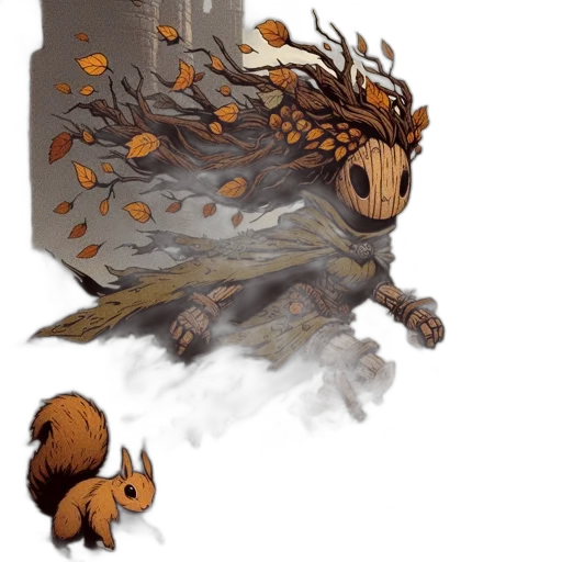 creature, dragon, tree, crown transparent PNG cut-out