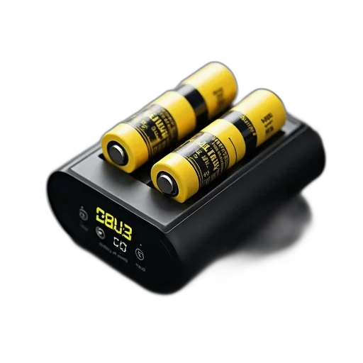 3d render, black, portable, charger transparent PNG cut-out