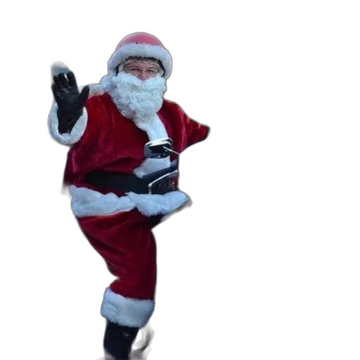 santa, claus, riding, motorcycle transparent PNG cut-out