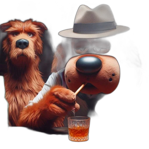 hat, animal, jacket, concept art transparent PNG cut-out
