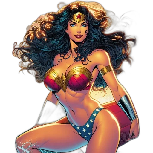 comic book art, concept art, fantasy art, cartoon transparent PNG cut-out