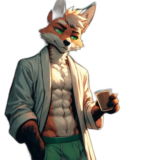 staff, jacket, animal, pixel art transparent PNG cut-out