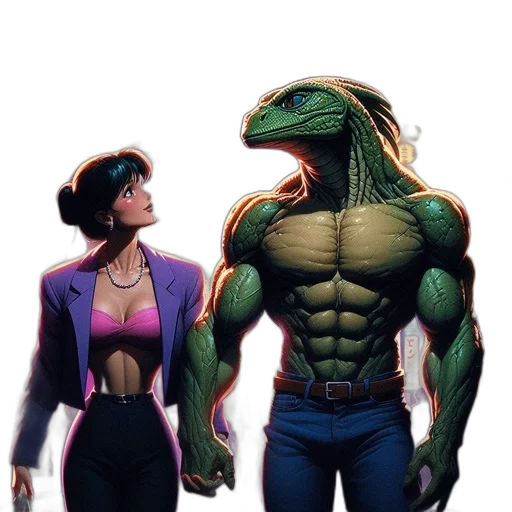 jacket, comic book art, concept art, fantasy art transparent PNG cut-out