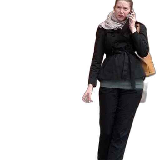 jacket, staff, umbrella, 3d render transparent PNG cut-out
