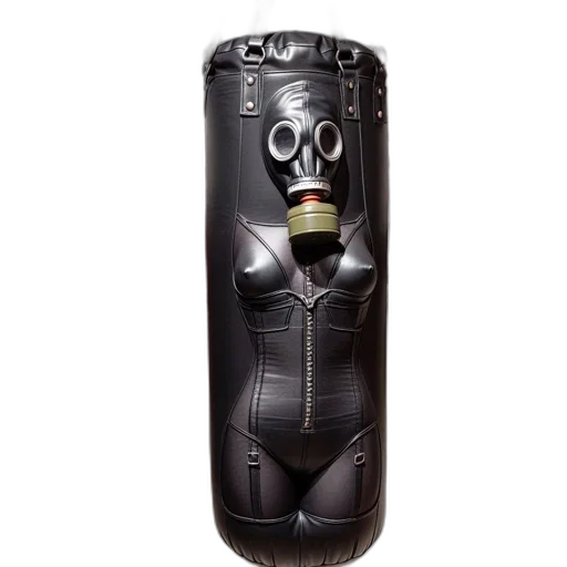 robot, mask, weapon, bottle transparent PNG cut-out
