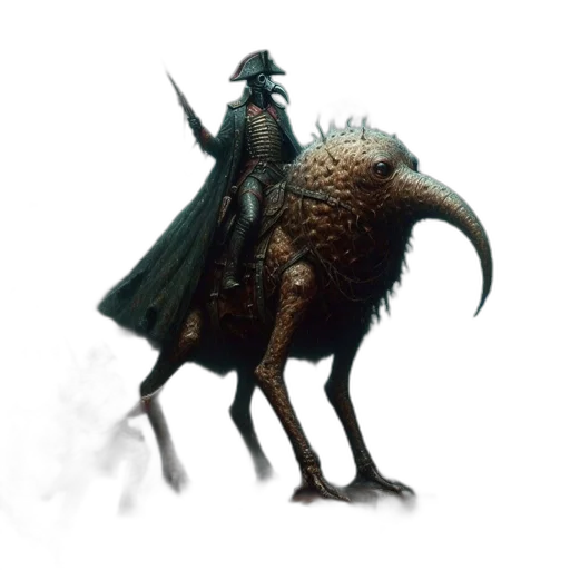 dragon, creature, staff, animal transparent PNG cut-out