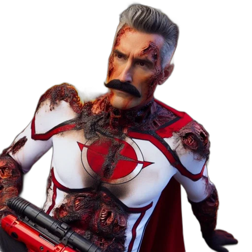concept art, 3d render, comic book art, man transparent PNG cut-out