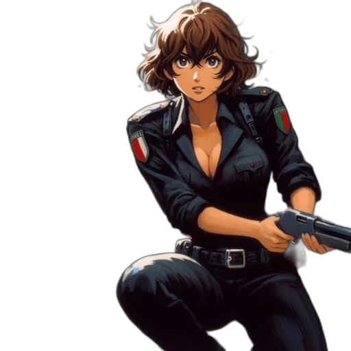 weapon, jacket, concept art, comic book art transparent PNG cut-out