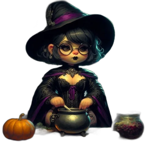 staff, hat, mask, fantasy art transparent PNG cut-out