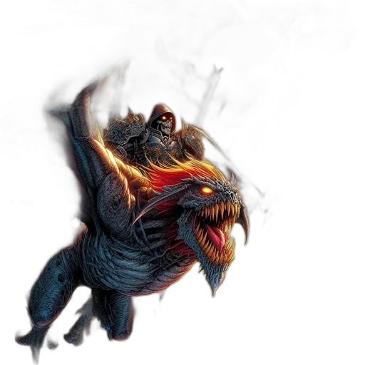 dragon, creature, animal, concept art transparent PNG cut-out