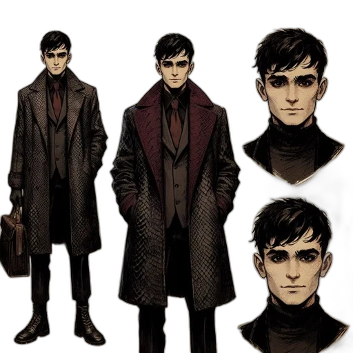 concept art, comic book art, cartoon, cyberpunk transparent PNG cut-out