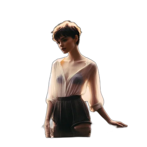 dress, staff, jacket, jewelry transparent PNG cut-out