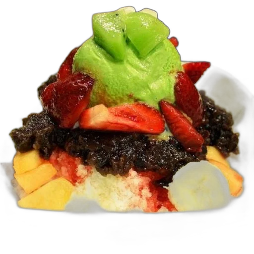 food, crown, bowl, shaved transparent PNG cut-out