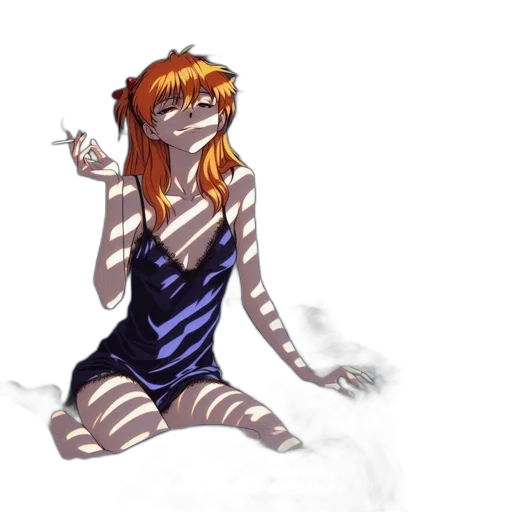 dress, concept art, anime, watercolor transparent PNG cut-out