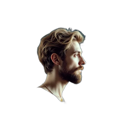 face, crown, hair, staff transparent PNG cut-out