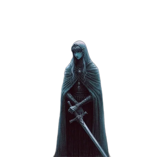 sword, staff, weapon, creature transparent PNG cut-out