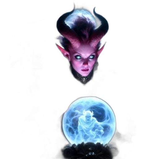 face, staff, mask, creature transparent PNG cut-out