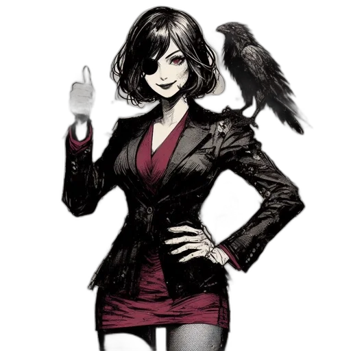 staff, jacket, dress, concept art transparent PNG cut-out