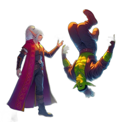 dragon, creature, staff, concept art transparent PNG cut-out
